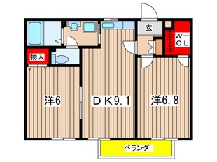 ガ－デンコ－トＫの物件間取画像